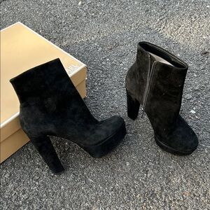 Michael Kors suede platform booties 7